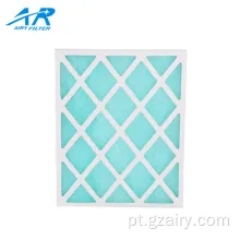 Filtro de fibra de vidro com estrutura de papelão